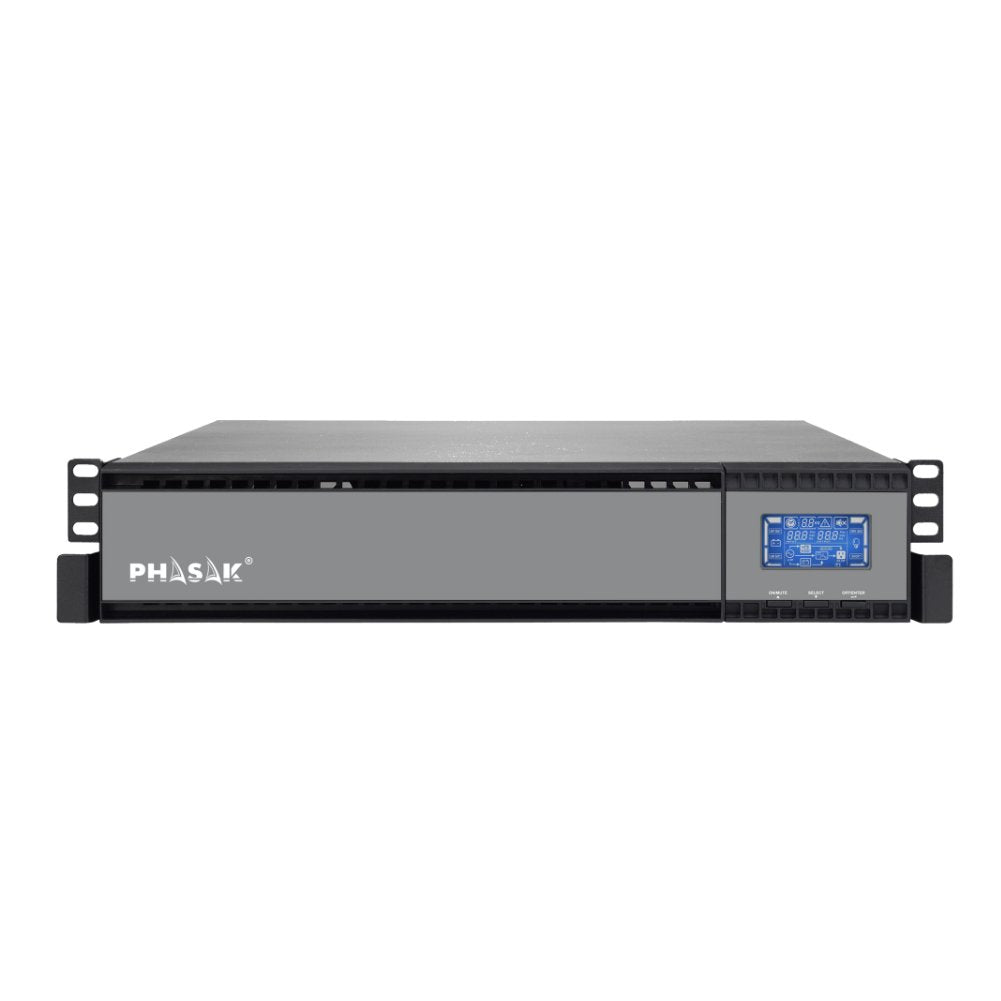 Sai Online Phasak Rack 19' 1000 Va Online Lcd 1000va-900w 2 Salidas Formato Rack