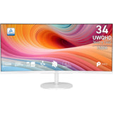 86,4 Cm (34") 3440 X 1440 Pixel Msi 9s6-3pb2ct-057 21:9 Ultrawide Quad Hd Va 4 Ms 120 Hz Displayport Hdmi Dvi Vesa Speaker