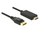 EAN 4043619853168 - DeLOCK 85316 adaptador de cable de vídeo 1 m DisplayPort HDMI Negro imagen 1
