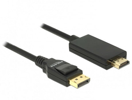 EAN 4043619853168 - DeLOCK 85316 adaptador de cable de vídeo 1 m DisplayPort HDMI Negro imagen 1