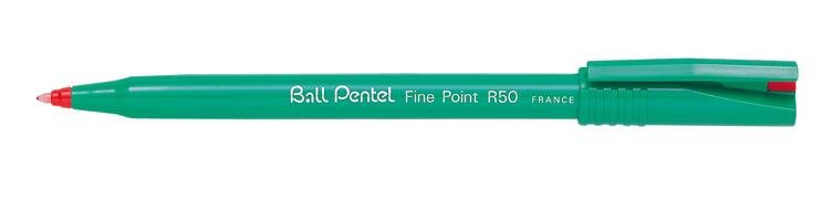 Pentel Ball Pentel - Roller De Tinta - Rojo - Base Acuosa