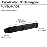 Hp Poly Studio V52 Sin Cable De Alimentación Barra De Vídeo Con Usb Blanco Conforme A La Taa
