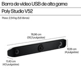 Poly Barra De Vídeo Studio V52 Sin Radio Ni Cable De Alimentación Taa