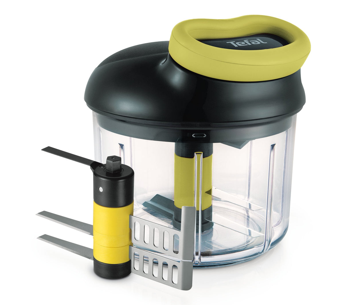 Tefal 5-Sekunden Zerkleinerer, Maxi-Kit Mit 4 Klingen (Negro/Verde, Manuell, 900ml) K13210