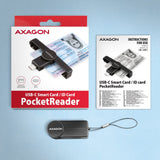 Lector Tarjetas Poketreader Cre-Smpc Usb-C Axagon