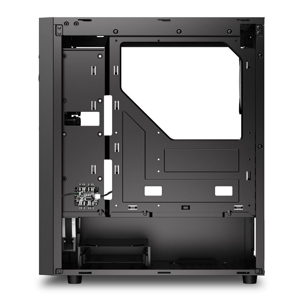 Caja Pc Sharkoon Rgb Wave 2xusb3.0 Rgb Sin Fuente Negro