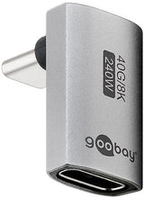 Goobay 74442 Usb-C Adapter Vertical 90° Long, Usb4