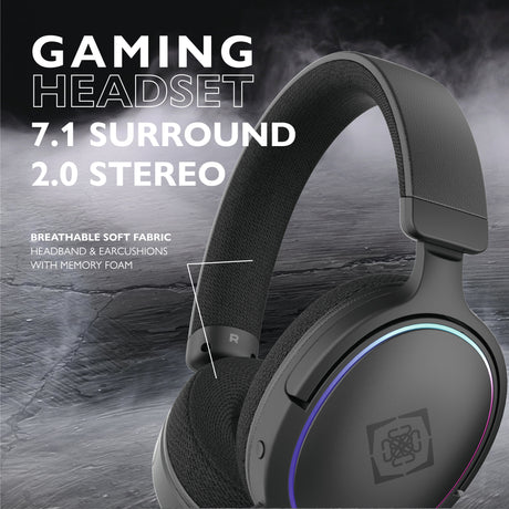 EAN 7333048060808 - Deltaco Gaming GAM-162 auricular y casco Auriculares Alámbrico Diadema Juego USB Tipo C Negro imagen 11