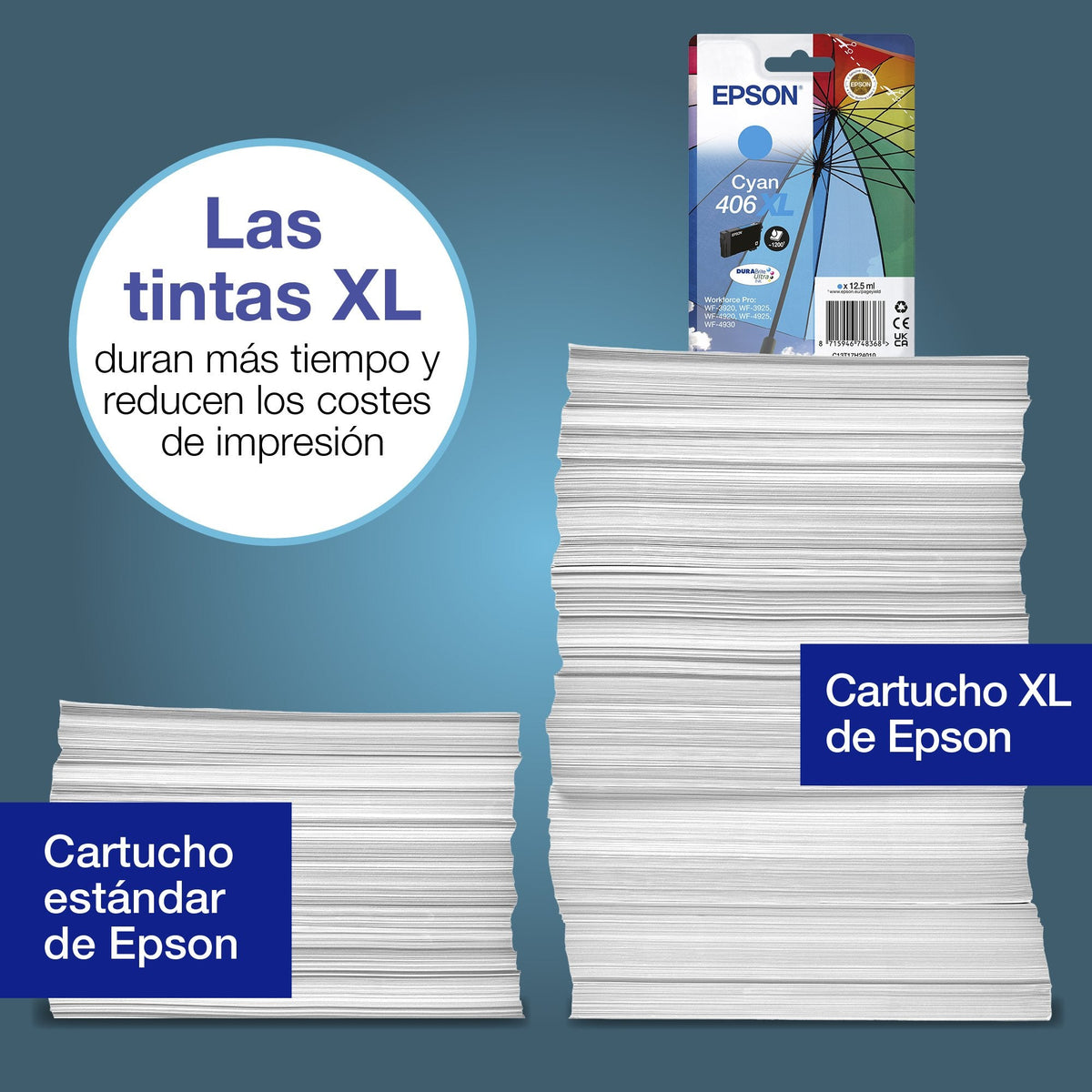 Epson Singlepack Cyan 406 Durabrite Ultra Ink