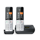 Gigaset Comfort 500a Duo Teléfono Dect/Analógico Identificador De Llamadas Negro, Plata