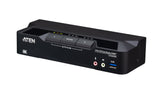 Switch Kvmp Displayport 8k Dual Display Usb 3.0 De 2 Puertos (Cables Incluidos)