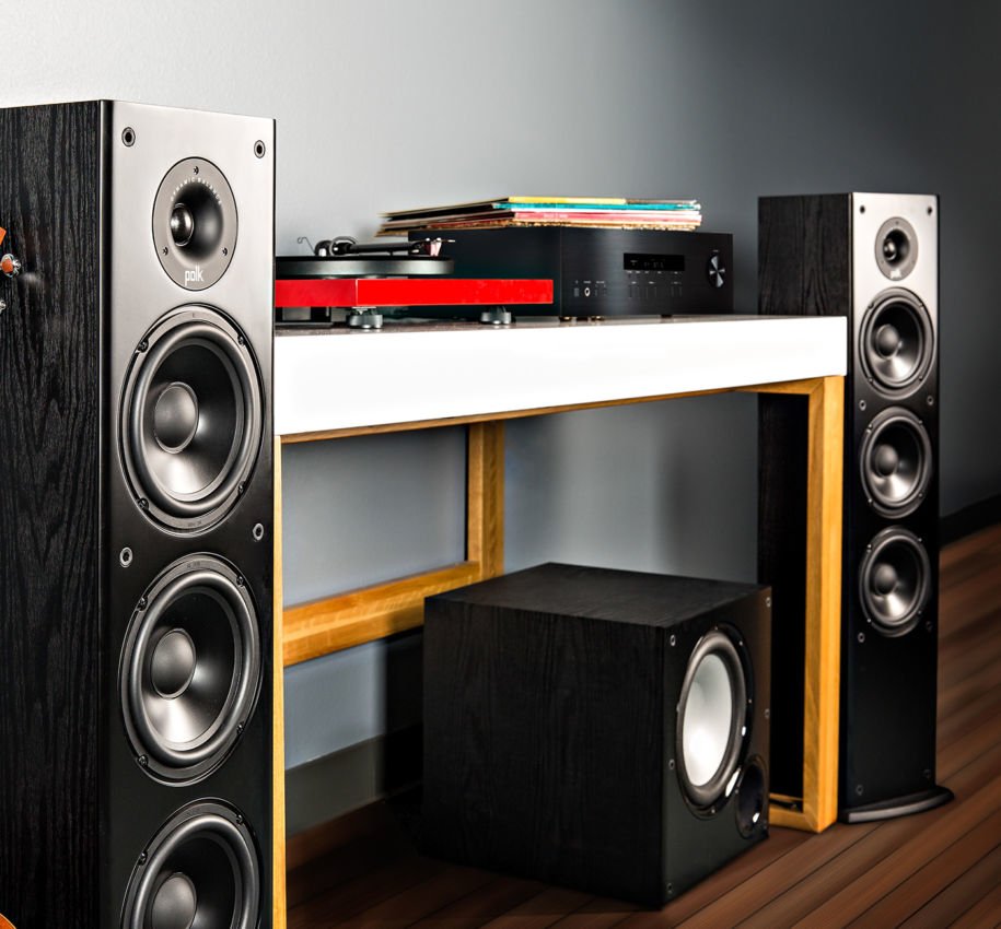 Polk Audio T50 Black Pareja De Altavoces De Pie