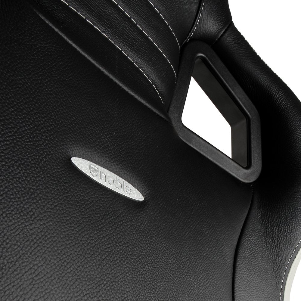 Noblechairs Epic Echtleder Gaming Silla - Negro Blanco Rojo
