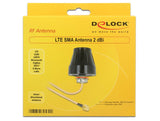 Delock Lte Antena Sma Conector Macho 2 Dbi Starr Omnidirektional Con Cable De Conexión Rg-316u 3m Outdoor Negro