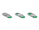 Delock 20656 Cubierta De Cámara Web Para Laptop, Tableta Y Teléfono Inteligente, Paquete De 3, Plata