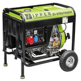 EAN 9120039233499 - Zipper ZI-STE6700DH motor-generador 5700 W 12,5 L Diésel Negro, Verde claro imagen 1