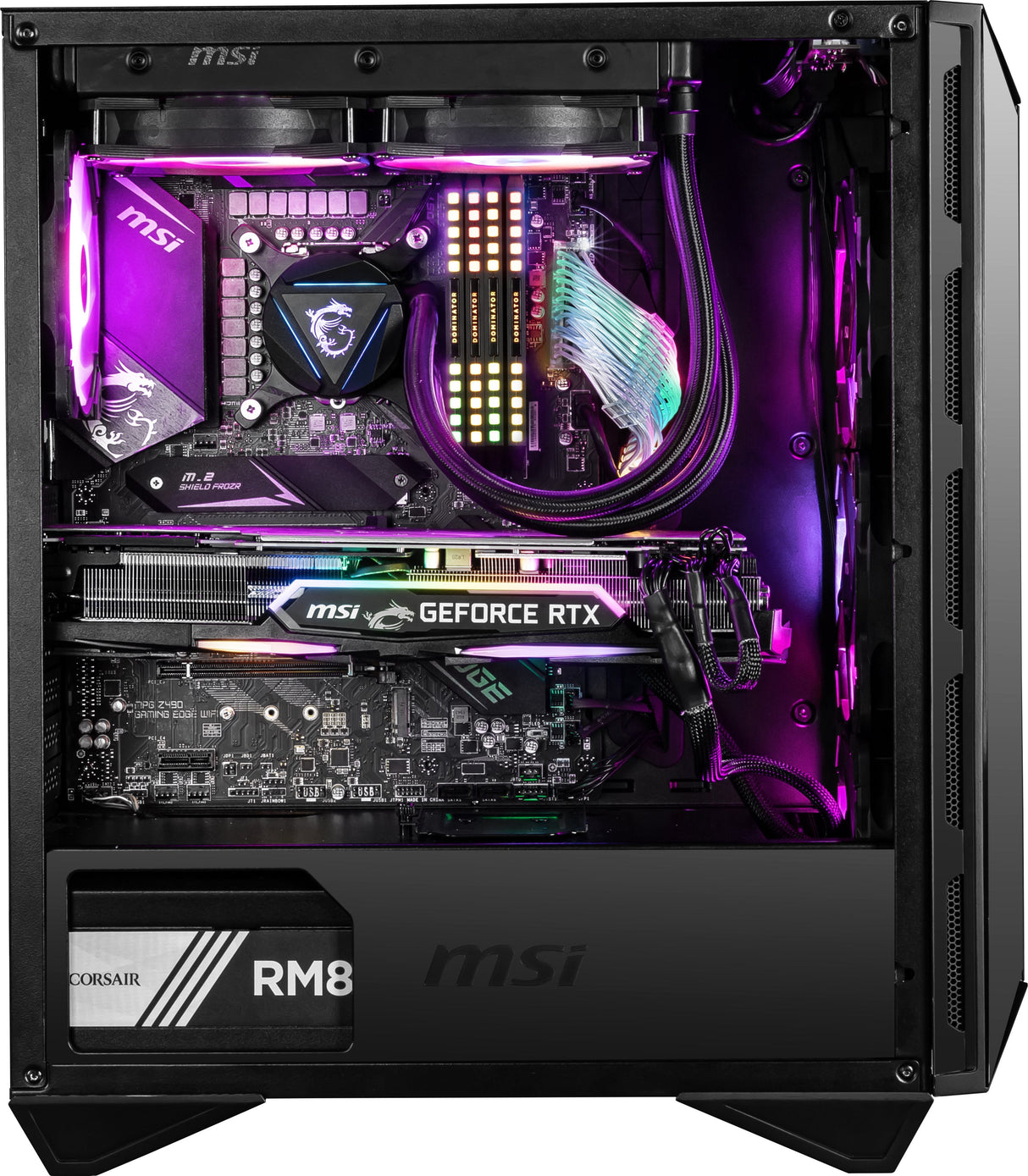 Caja Pc Msi Mpg Gungnir 110r Negro  3x Vent 120mm Argb/Cristal Templado 306-7g10r21-W57