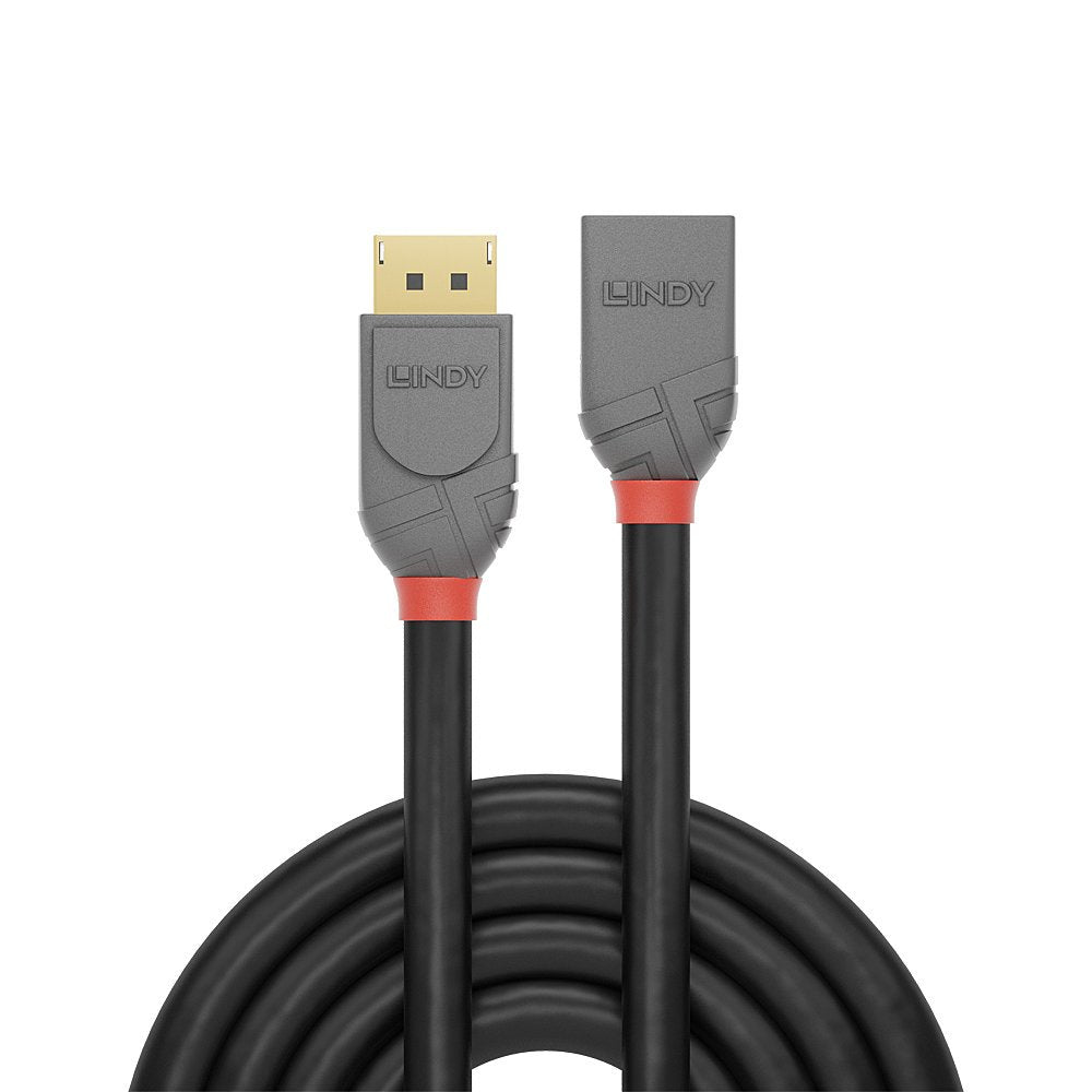 Lindy Displayport 1.4 Cable De Extensión 2m, Línea Anthra