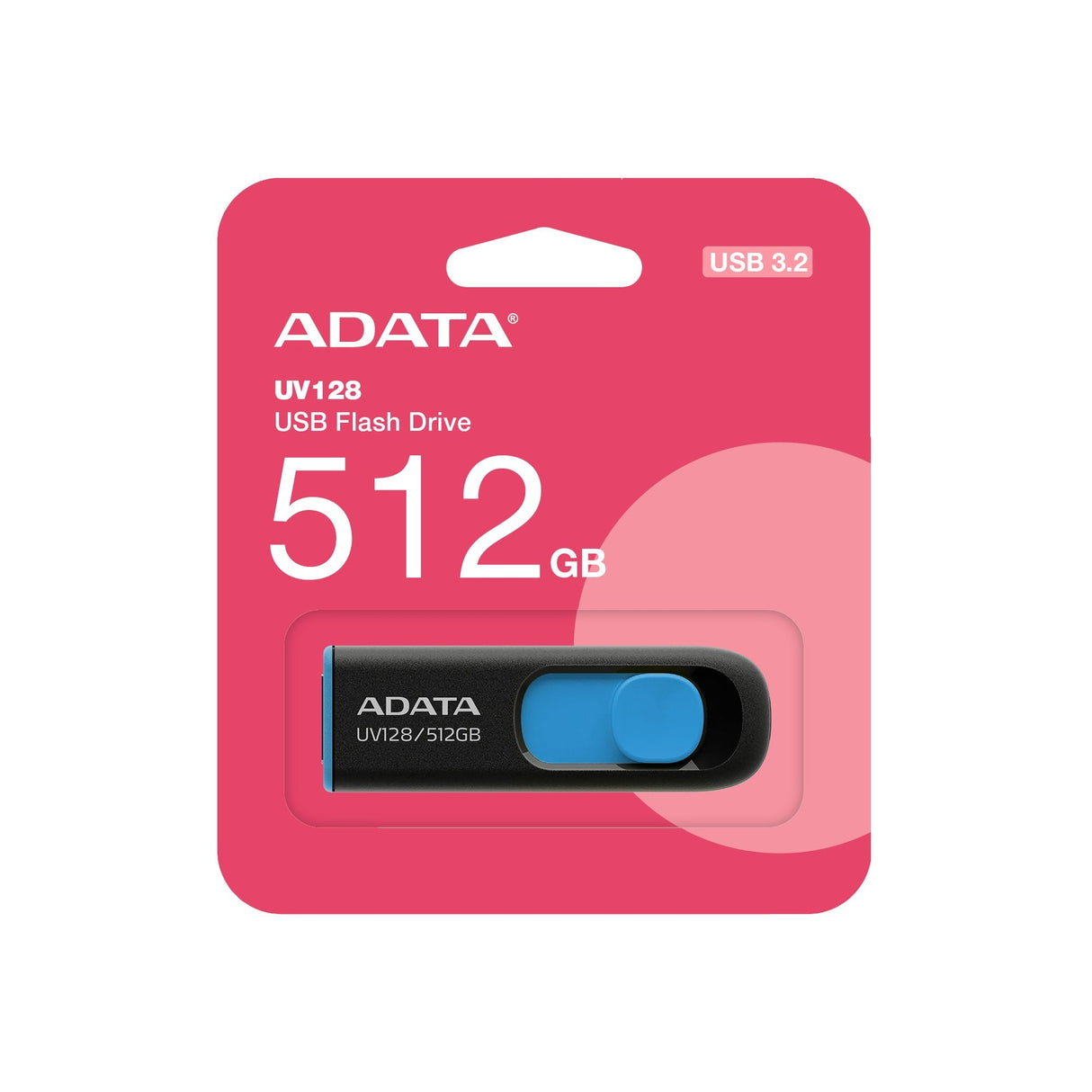 EAN 4711085942326 - ADATA UV128 unidad flash USB 512 GB USB tipo A 3.2 Gen 1 (3.1 Gen 1) Negro, Azul imagen 4