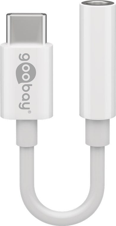 Cable De Audio - Usb-C Macho A 3,5 Mm Hembra  Blanco