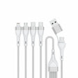 EAN 5012786030107 - 4smarts 541024 cable USB 1,2 m USB A/USB C USB C/Micro USB-A/Lightning Blanco imagen 1