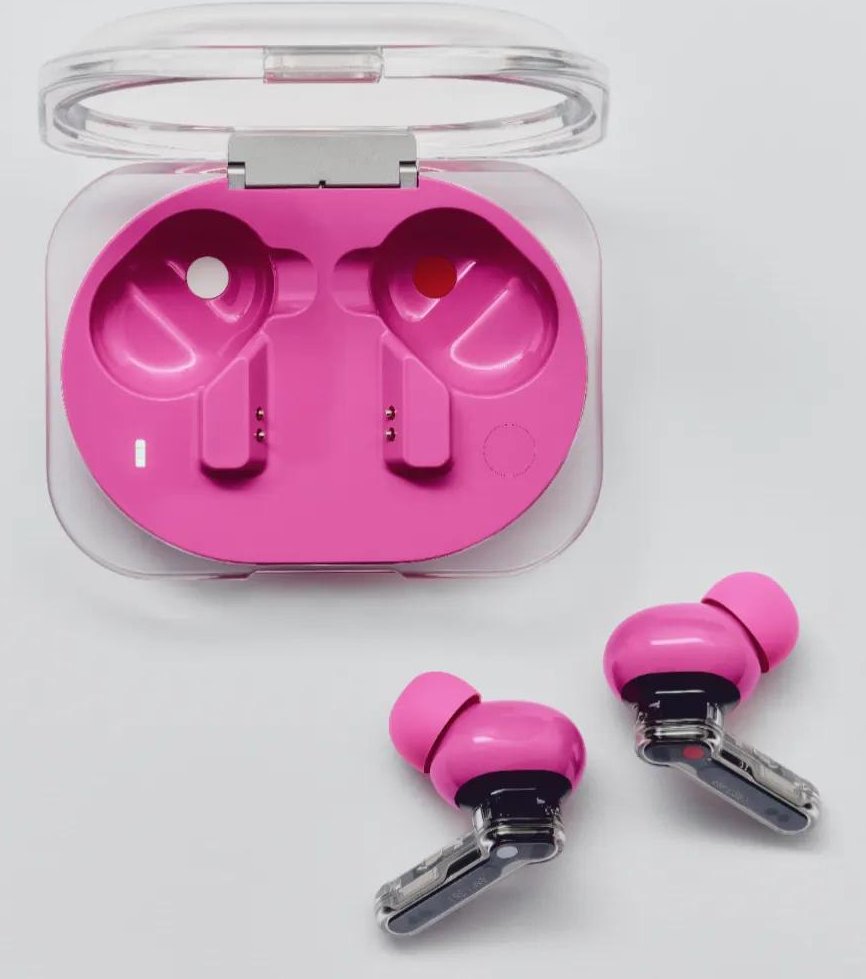 Auriculares Nothing Ear (3a) Inalámbricos Bluetooth Con Cancelación Adaptativa De Ruido Rosa