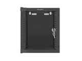 Armario Rack 10 Montaje En Pared 6u / 280x310 Para Autoarmas (Paquete Plano) Con Puerta De Cristal Black Lanberg