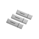Intenso Usb Flash Drive 2.0, 32gb Alu Line Silver 3er Pack