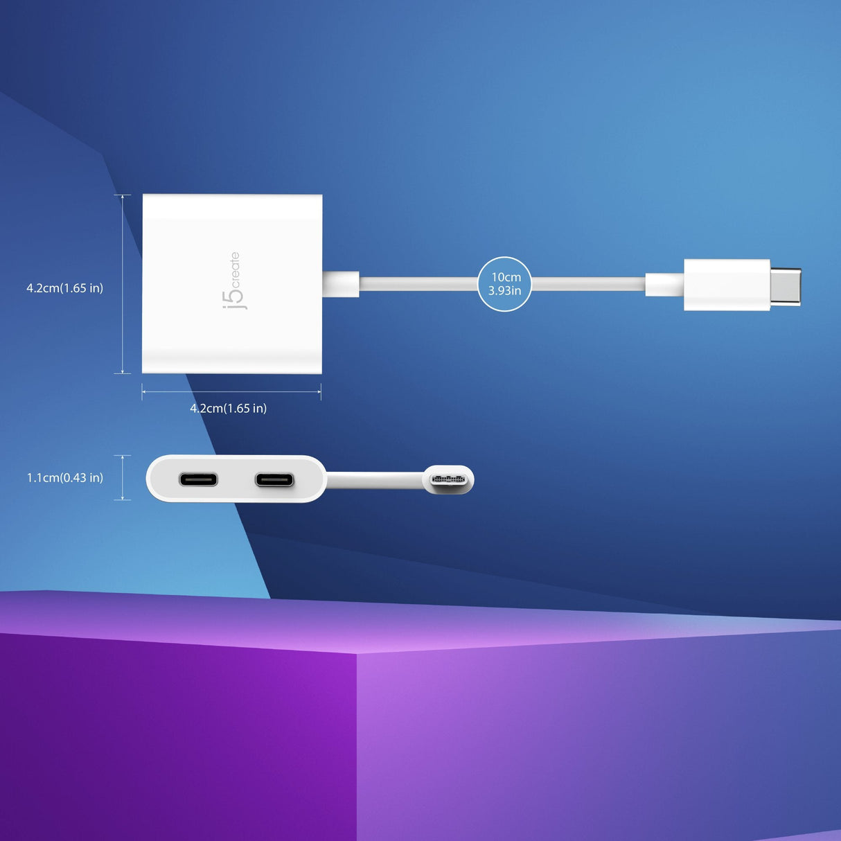 Usb-C To Dual Usb-C With Video Cabl