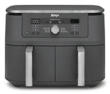 EAN 622356322676 - Ninja DZ400EU freidora Doble 9,5 L Independiente 2470 W Freidora de aire caliente Gris imagen 1