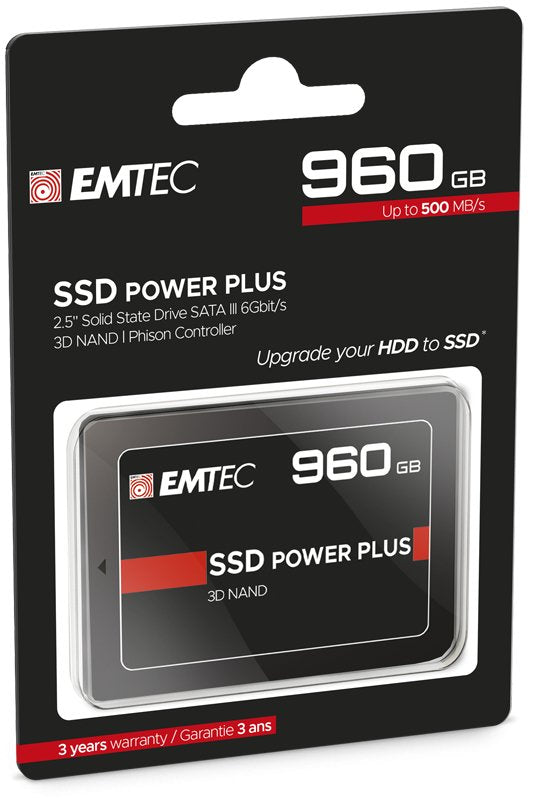Disco Ssd Emtec 960gb 3d Nand Phison  2,5" (6.3cm) Sataiii