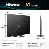 EAN 6942351420752 - Hisense A7Q 75A7Q 190,5 cm (75") 4K Ultra HD Smart TV Wifi Negro imagen 2