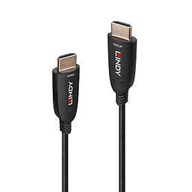 Cable Lindy  Fibra Óptica Híbrido Hdmi 2.1 8k60 Negro, 10 Metros, Cable Aoc 38510