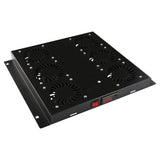 6 Fans, Digital Thermostat  Controlled Fan Module Black