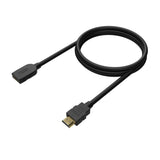 Aisens Cable Hdmi V2.0 Prolongador Premium Alta Velocidad / Hec 4k@60hz 18gbps - A/M-A/H - 1.0m - Negro
