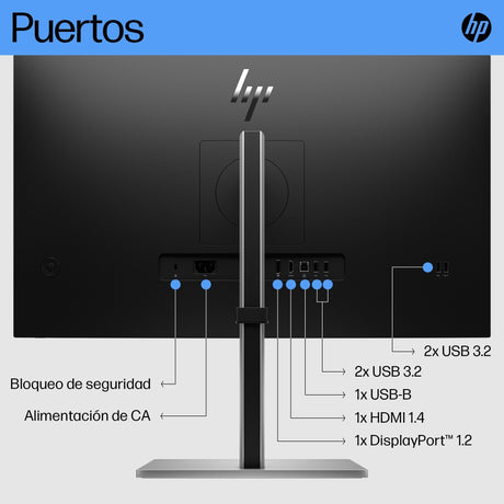 EAN 0196786297373 - HP E27 G5 FHD Monitor pantalla para PC 68,6 cm (27") 1920 x 1080 Pixeles Full HD LCD Negro imagen 4