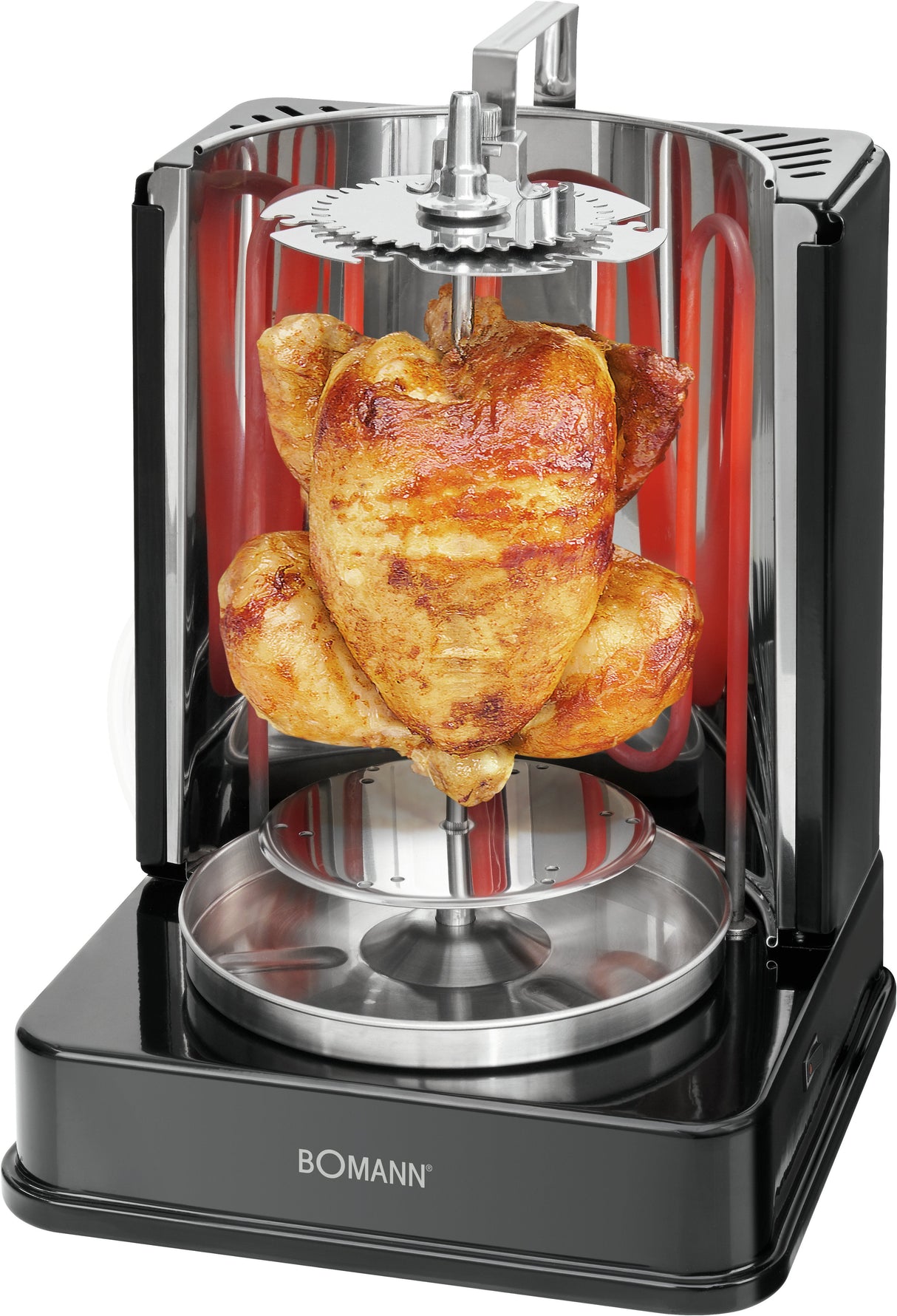 Parrilla Eléctrica Bomann Kebab Multi-Grill Dvg 3006 Cb  Negra, 1.400 Vatios 630061