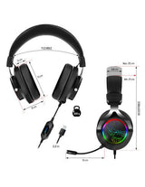 Auriculares Gaming Con Micrófono Spirit Of Gamer Xpert H600 Jack 3.5 Usb 2.0 Gris Oscuro