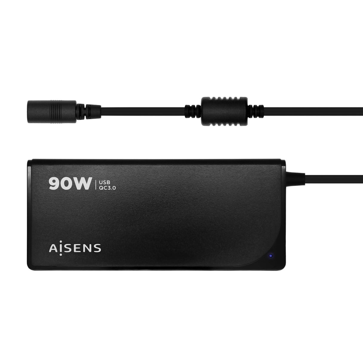 EAN 8436574707120 - AISENS ASLC-90WAUTO-BK adaptador e inversor de corriente Interior 90 W Negro imagen 1
