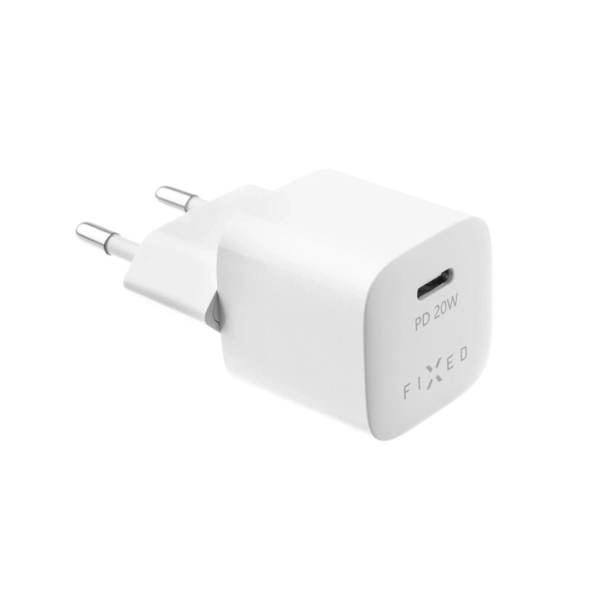 Fixed Mini Travel Charger 20w+ Usb-C Usb-C Cable, White