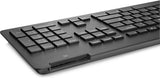 Teclado Usb Con Cable Hp Business Slim Smartcard Negro Qwerty (Z9h48aa#Abb)