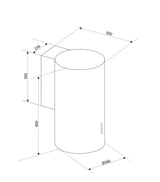 Campana Extractora Ciarko Orp Blanco 713 M³/H