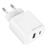 Mobile Origin Pd20w Wall Charger Mo12 White 1x Usb-A + 1x Usb-C