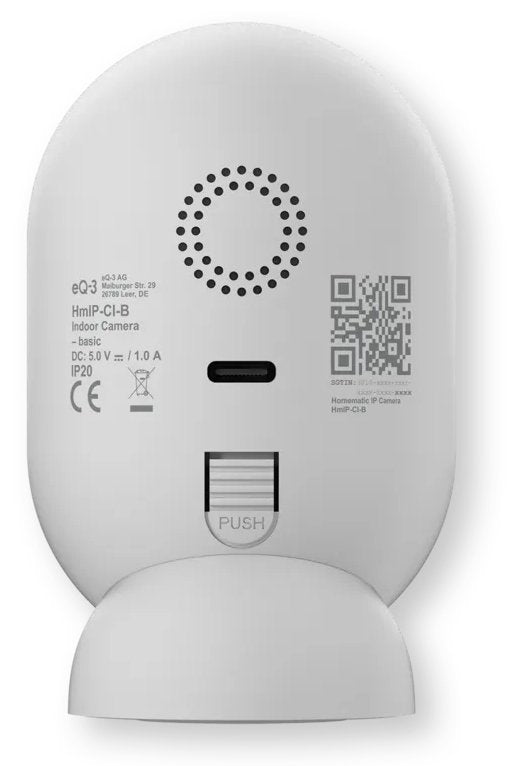 Homematic Ip Innenkamera ? Basic (Hmip-Ci-B) (Wei Schwarz, 3 Mp, Wlan)