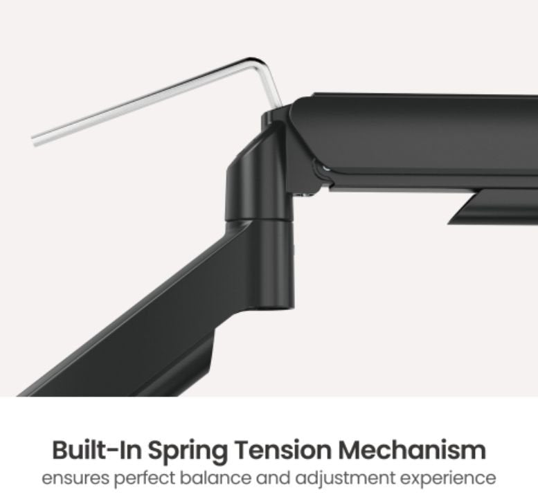 Single Gas Spring Monitor  Mount