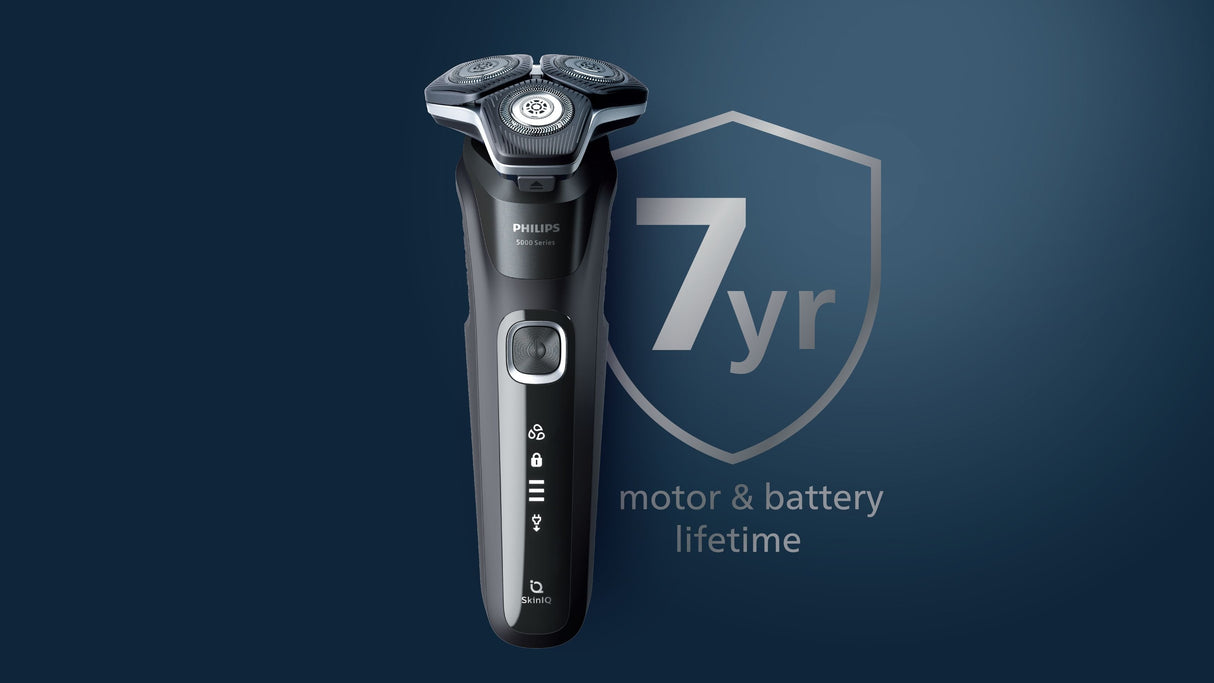 EAN 8720689007856 - Philips SHAVER Series 5000 S5885/25 afeitadora Máquina de afeitar de rotación Recortadora Azul imagen 5