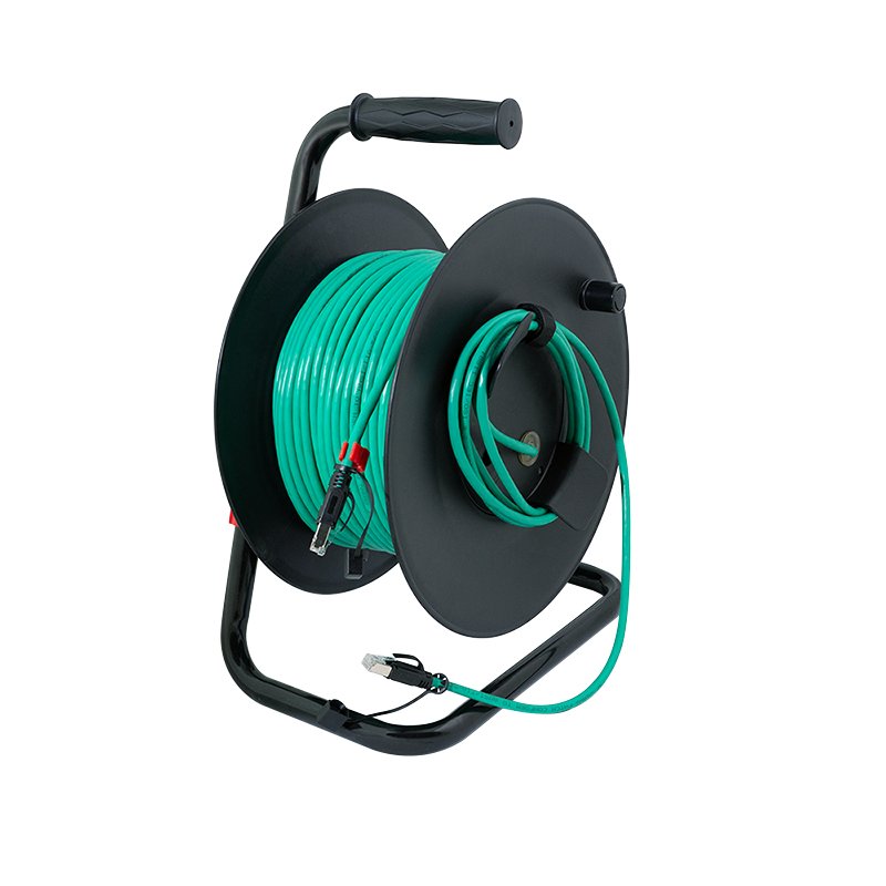 Carrete De 80m Cable Cat6a Conector Cat6a Verde Logilink