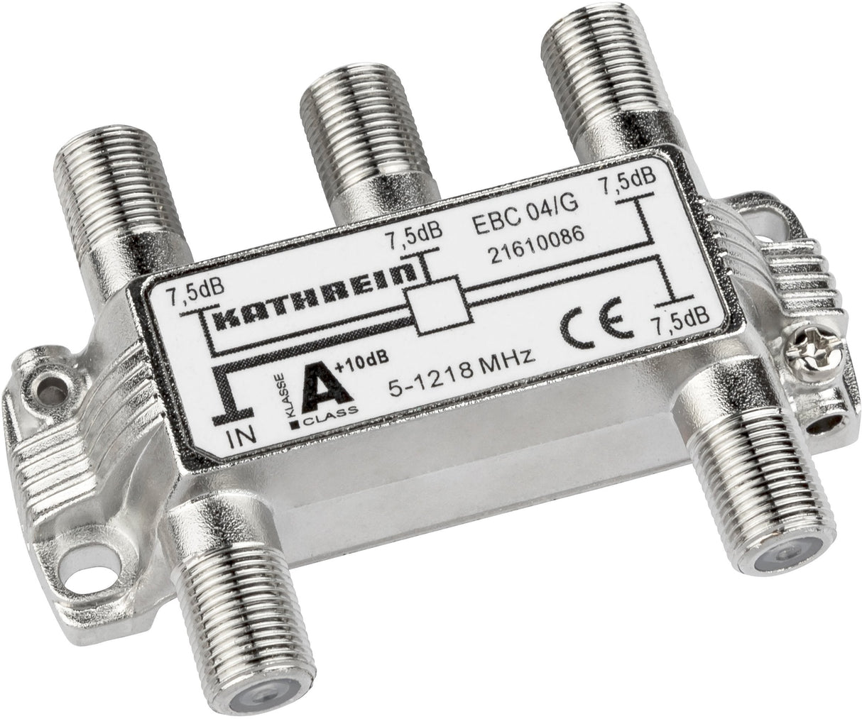 Kathrein Ebc 04 G Verteiler 7,5db 4-Fach 5-1218mhz