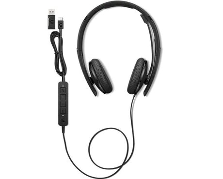 EAN 0195892090434 - Lenovo 4XD1M39028 auricular y casco Auriculares Alámbrico Diadema USB Tipo C Negro imagen 7