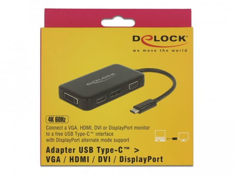 EAN 4043619639298 - DeLOCK 63929 base para portátil y replicador de puertos USB 2.0 Type-C Negro imagen 3